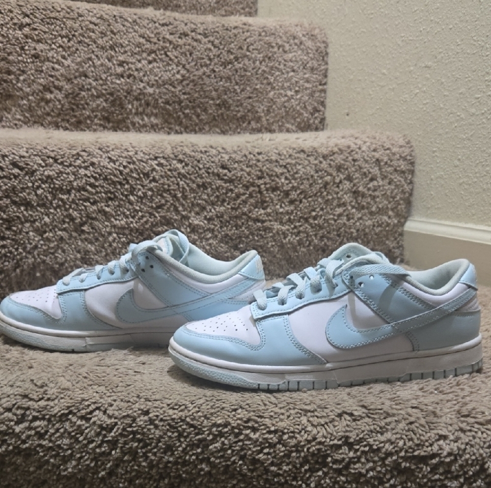 Nike Light Blue and White Dunks - Picture 2 of 14